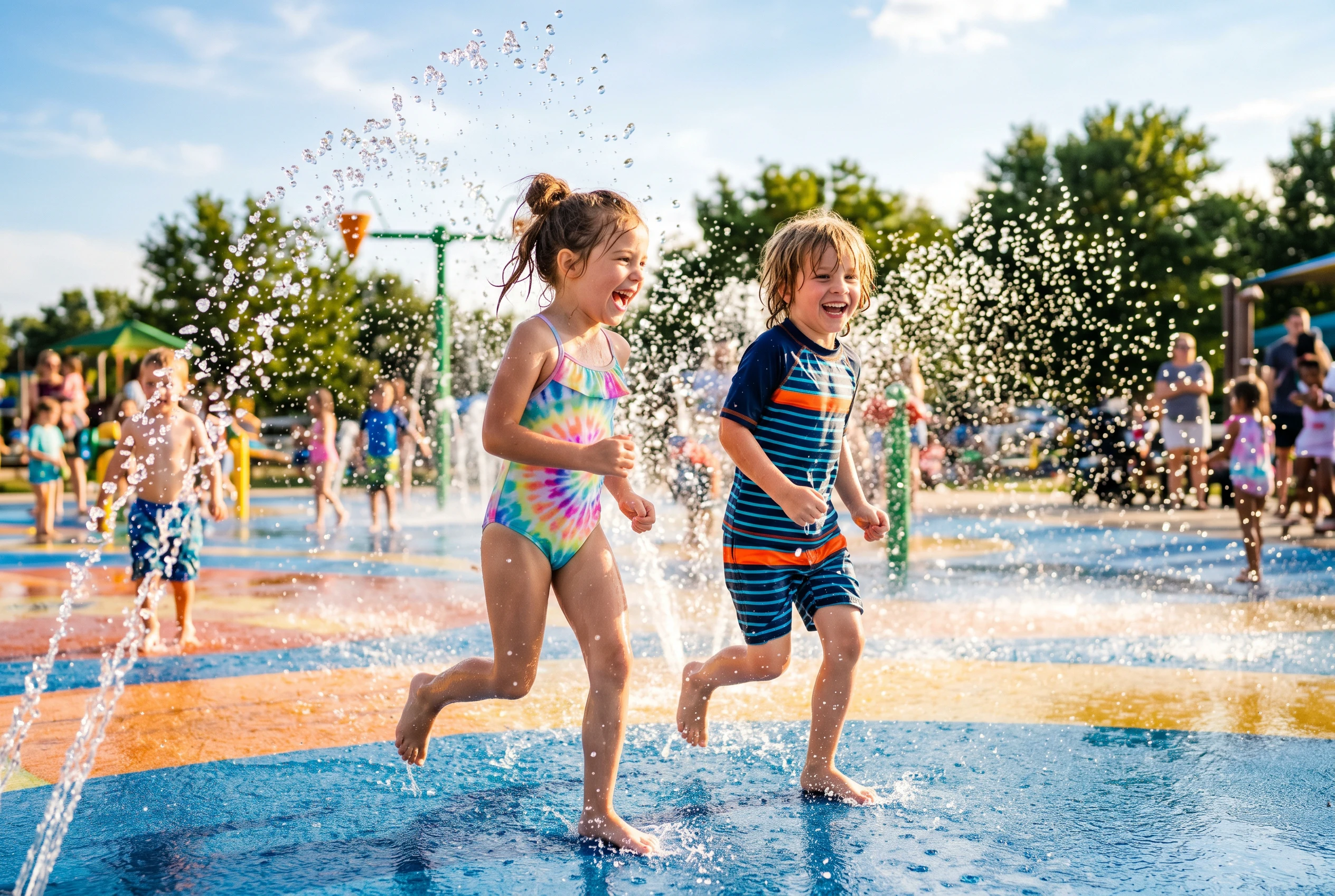 Splash pad fun